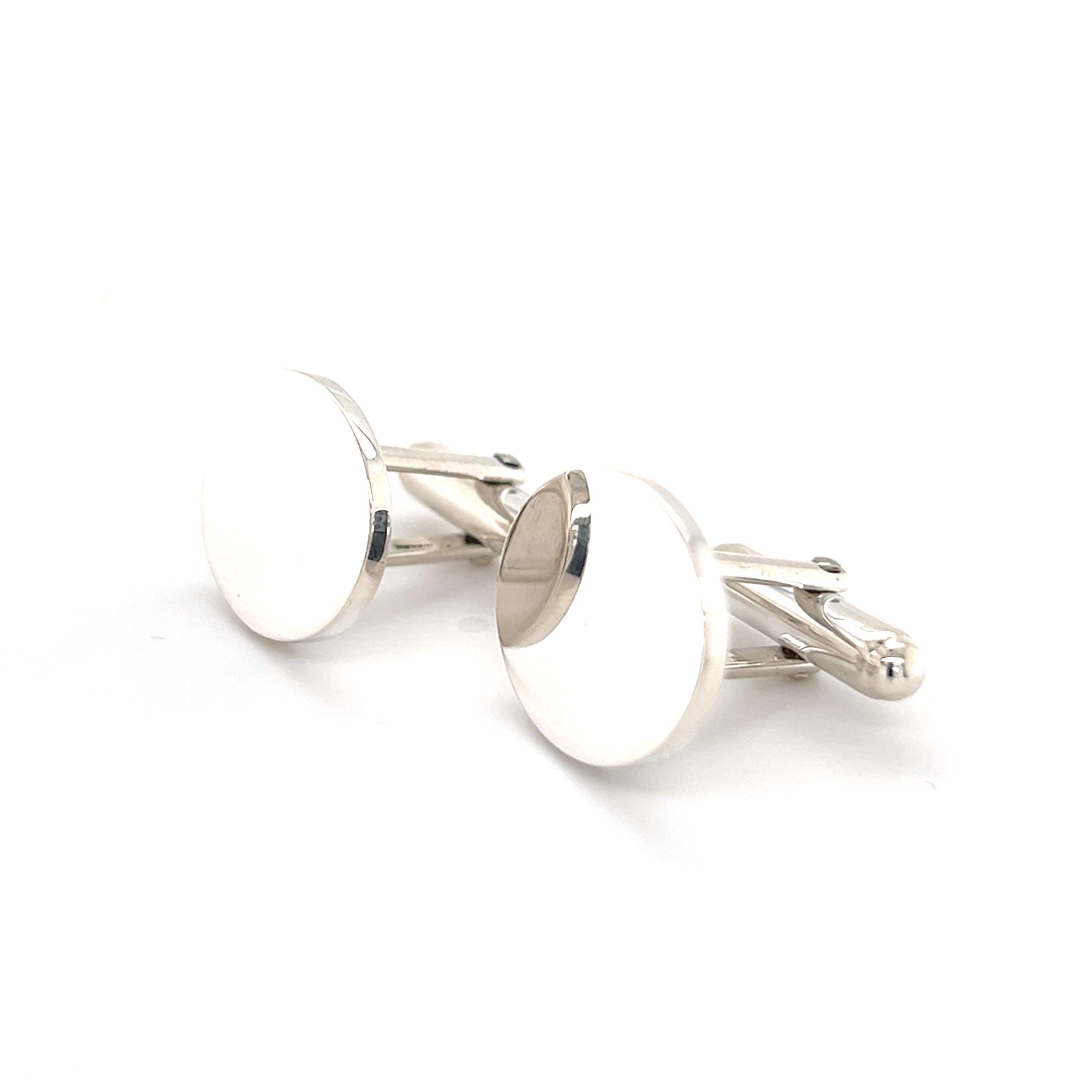 Men's Tiffany & Co Sterling Silver Cufflinks 12 Grams Estate
