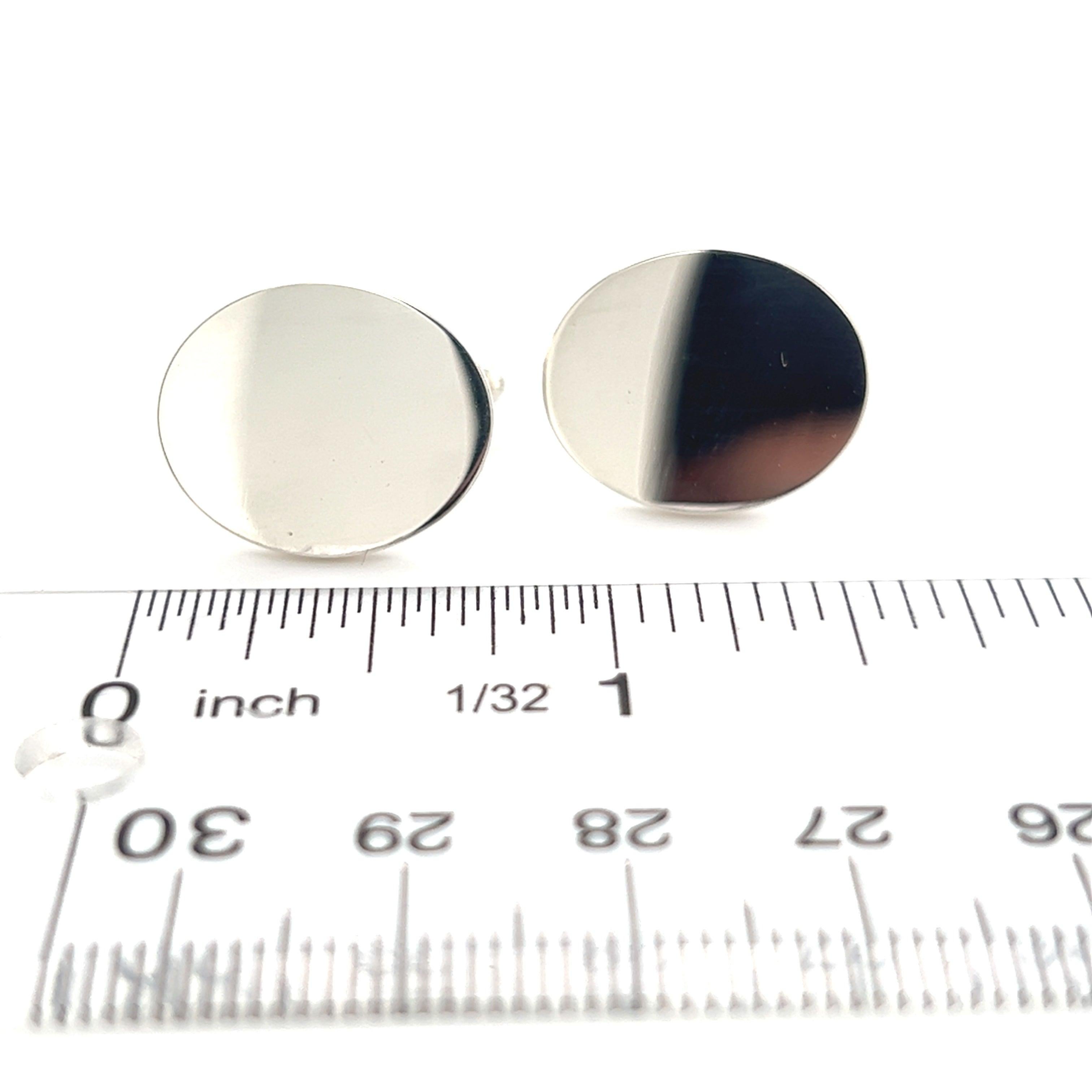 Tiffany & Co Sterling Silver Cufflinks 12 Grams Estate 5