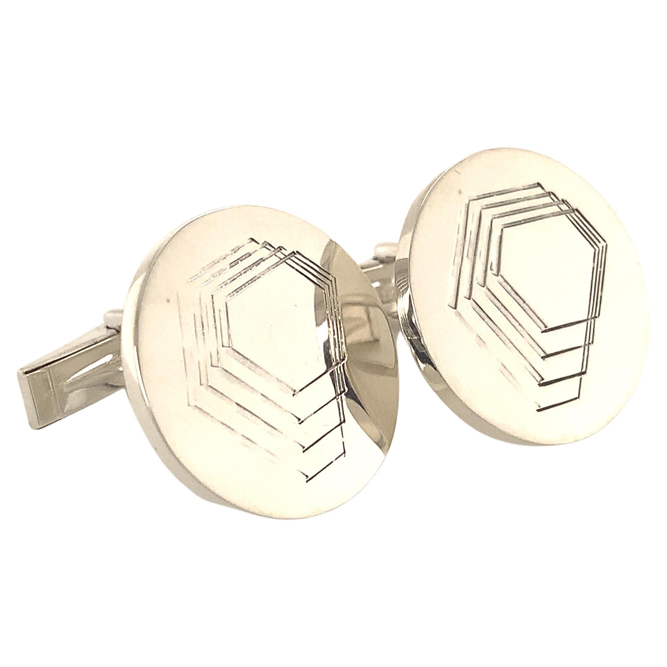 Tiffany and Co. Estate Jade and Jasper Cufflinks at 1stDibs