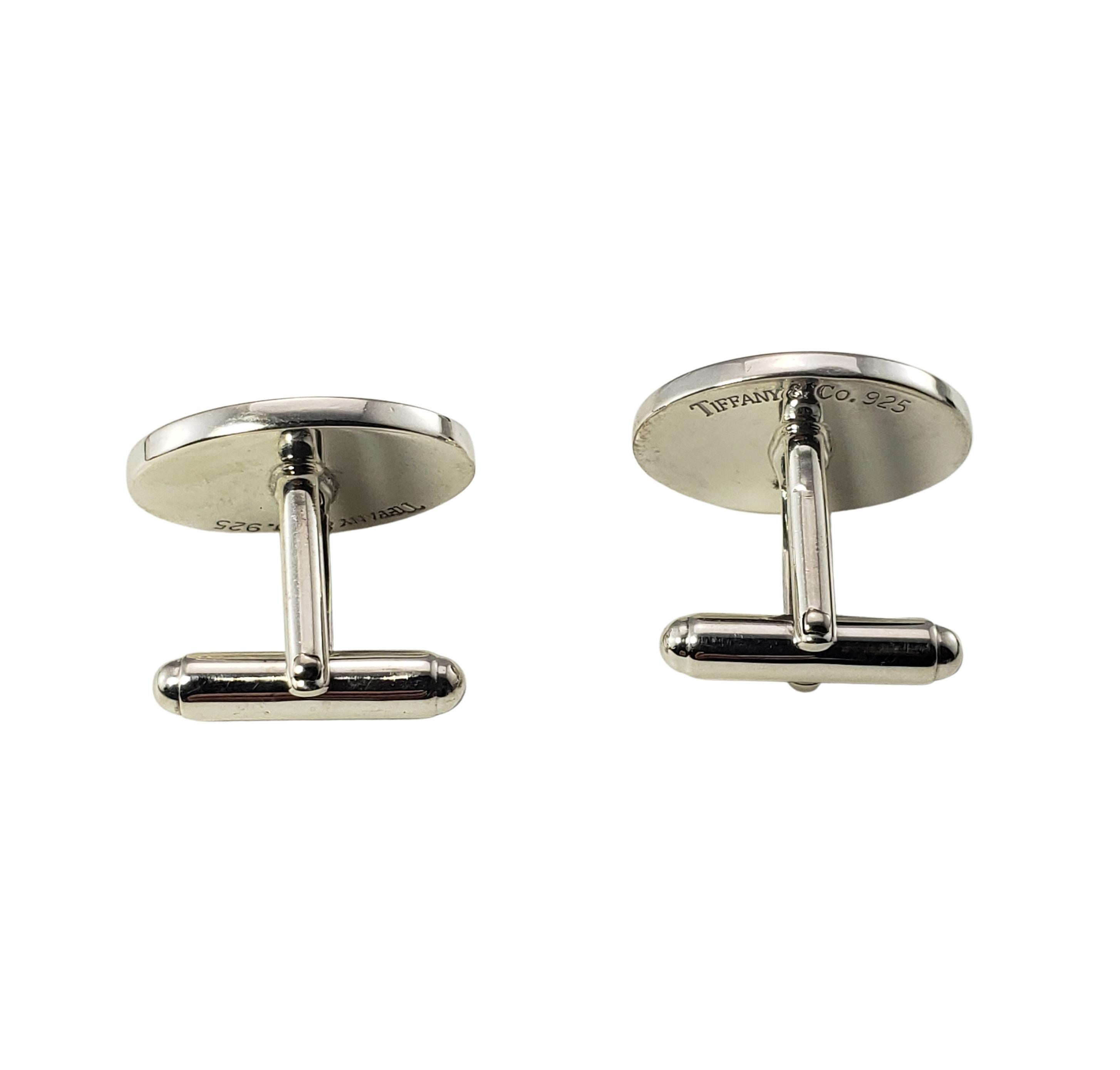 Tiffany & Co. Sterling Silver Cufflinks In Good Condition In Washington Depot, CT