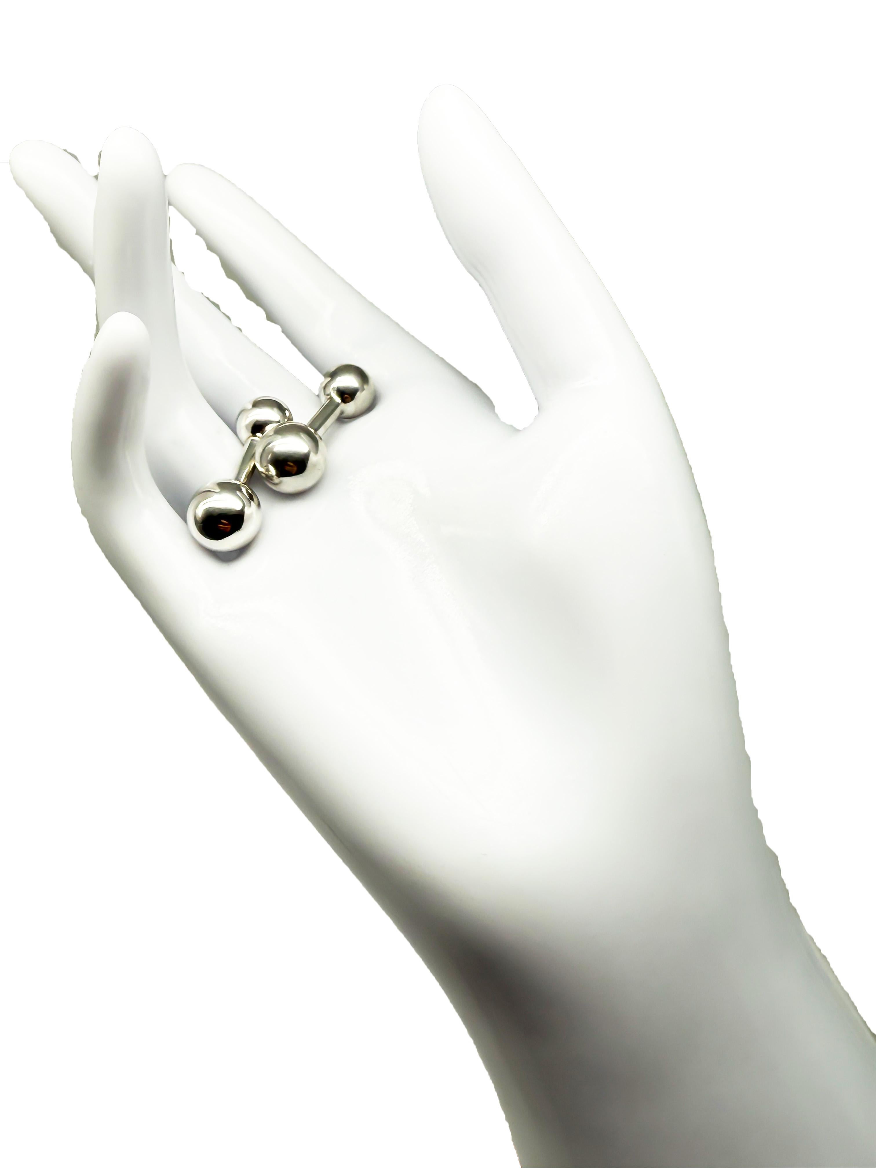 Tiffany & Co. Manschettenknöpfe aus Sterlingsilber für Damen oder Herren im Angebot