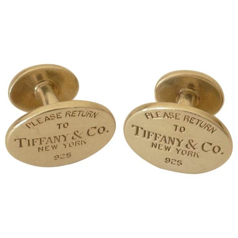 Tiffany and Co. Sterling Silver Cufflinks For Sale at 1stDibs | tiffany  cufflinks, cufflinks tiffany and co, tiffany's cufflinks
