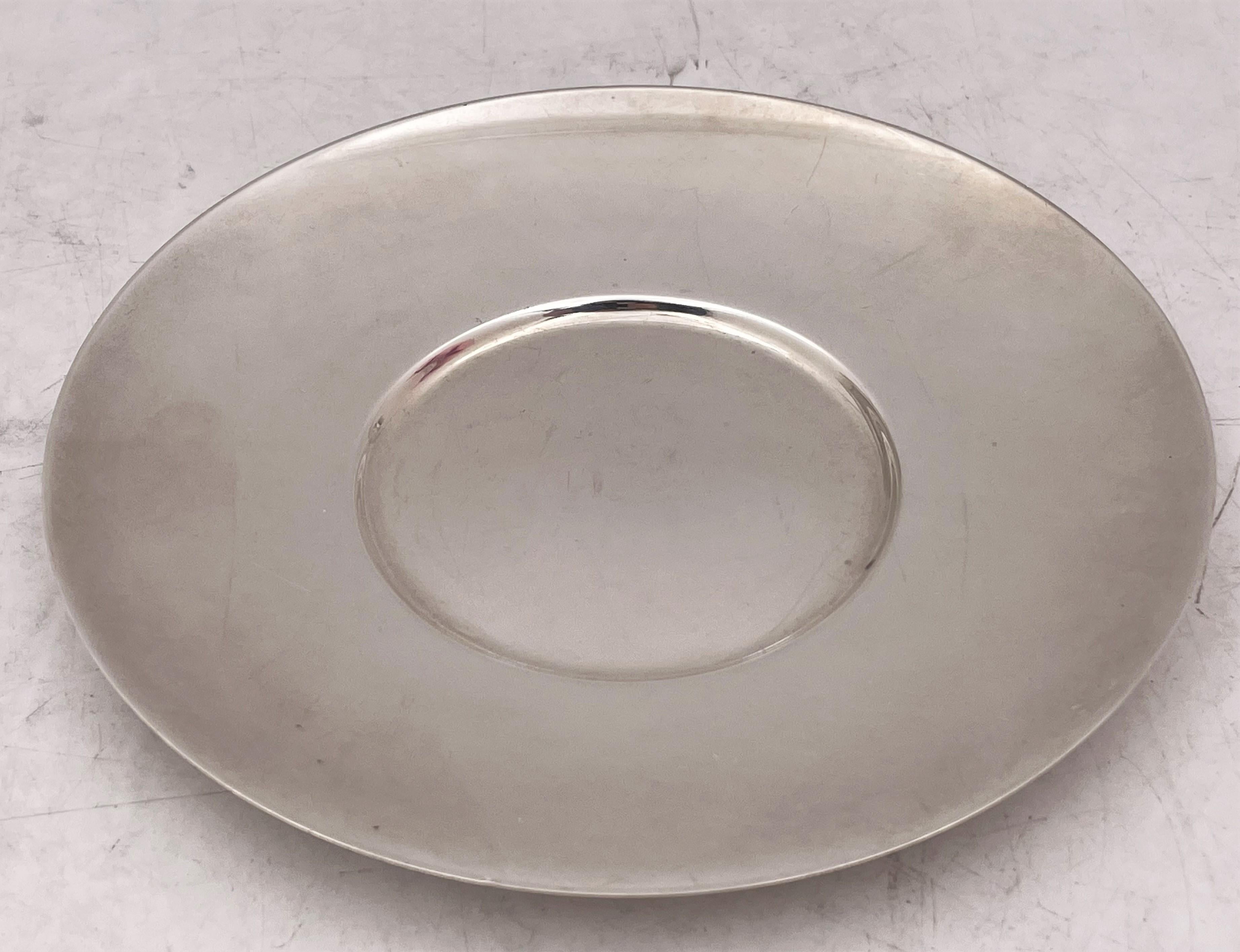 Tiffany & Co. Sterling Silver Cup & Saucer in Mid-Century Modern Style In Good Condition In New York, NY