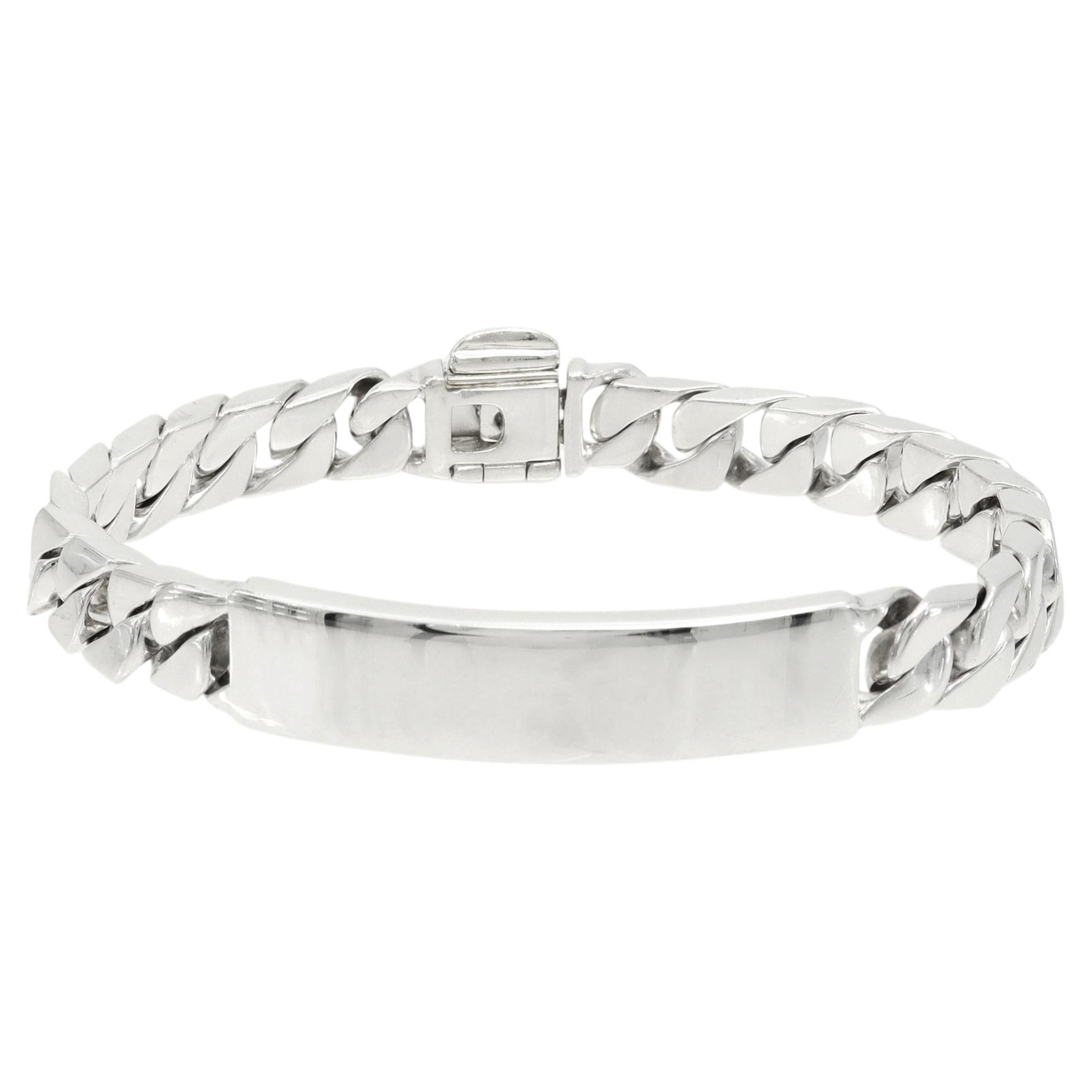 Tiffany & Co. Sterling Silver Curb Link ID Bracelet