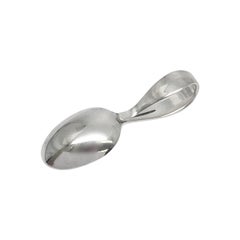 Tiffany & Co Sterling Silver Curved Loop Handle Baby Spoon w/Monogram #17262