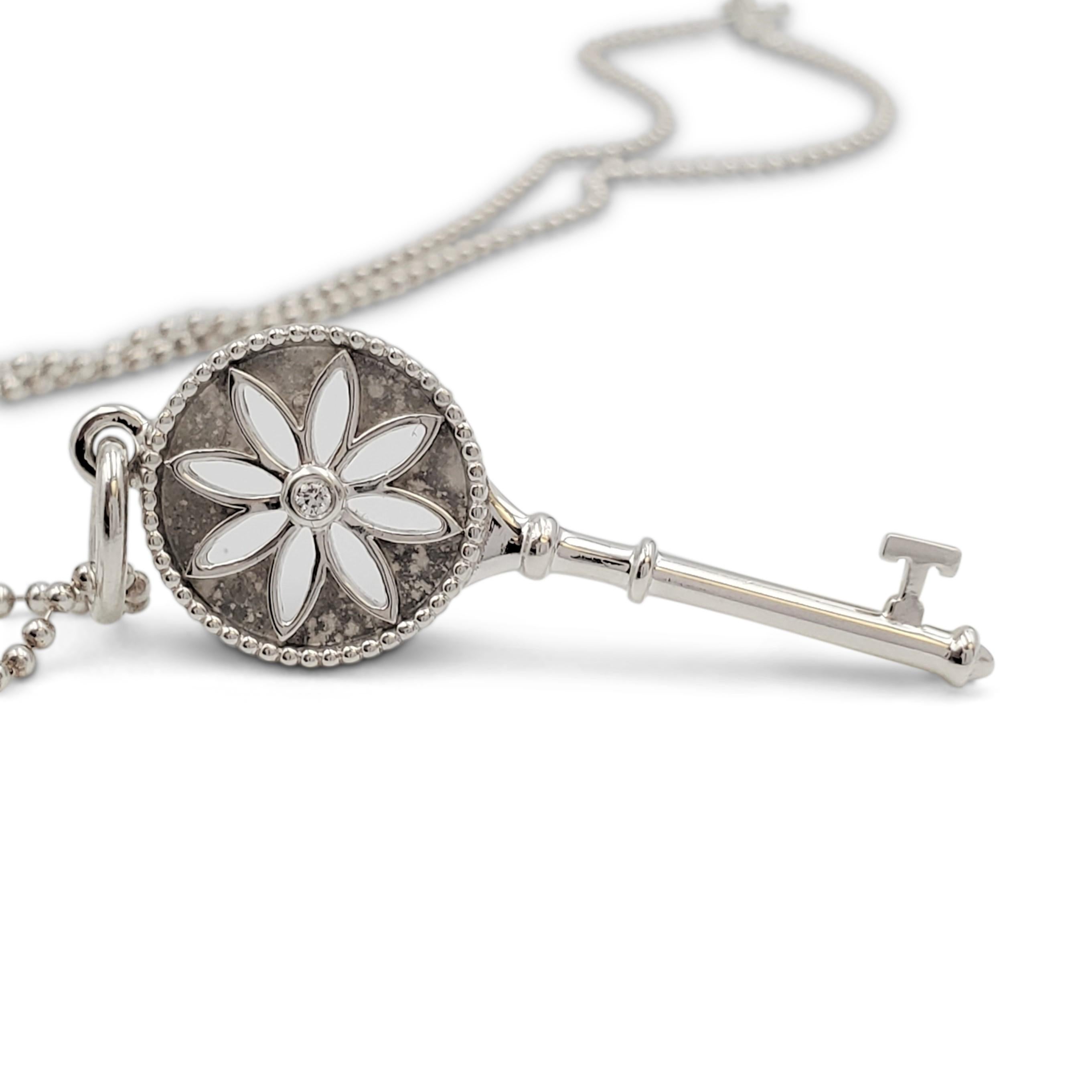 tiffany daisy key pendant