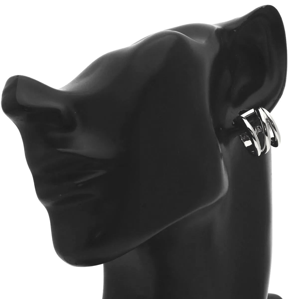 TIFFANY & Co. Orecchini a cerchio diagonali in argento sterling in vendita 1