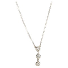 Tiffany & Co. Sterling Silver Diamond Elsa Peretti Diamond By The Yard Pendant