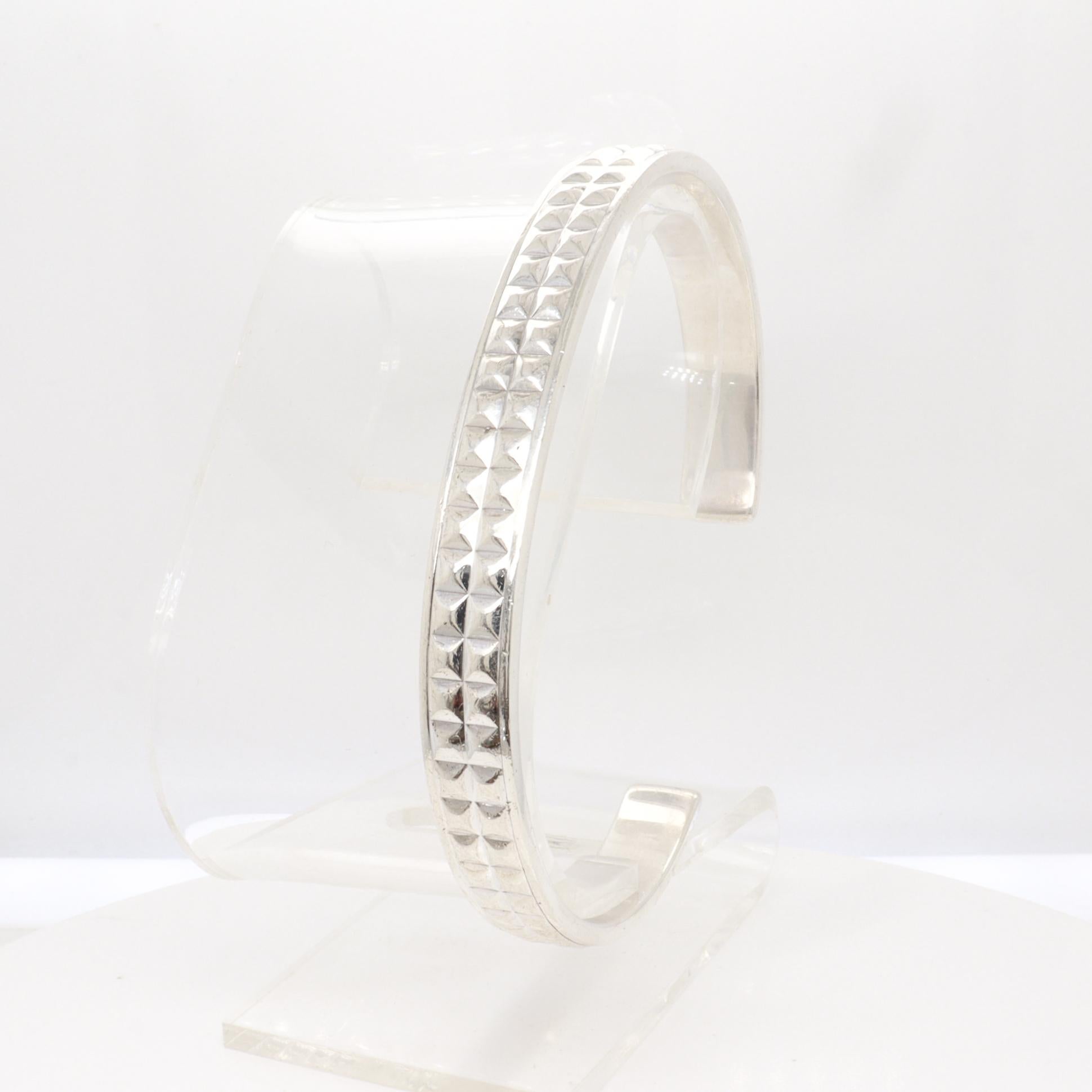 Tiffany & Co. Bracciale a punta di diamante in argento sterling in vendita 6