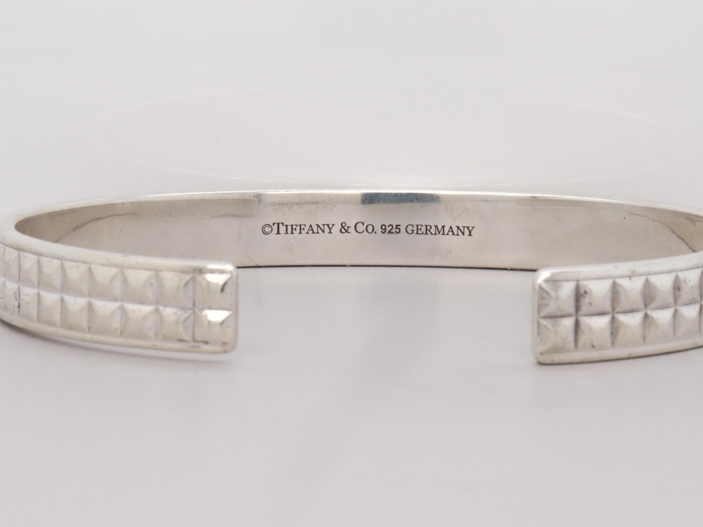 Tiffany & Co. Bracciale a punta di diamante in argento sterling in vendita 2