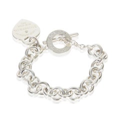 Tiffany & Co. Sterling Silver Diamond Return To Tiffany Bracelet
