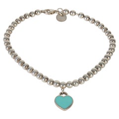 Tiffany & Co. Sterling Silber Diamant Rückkehr zu Tiffany-Armband