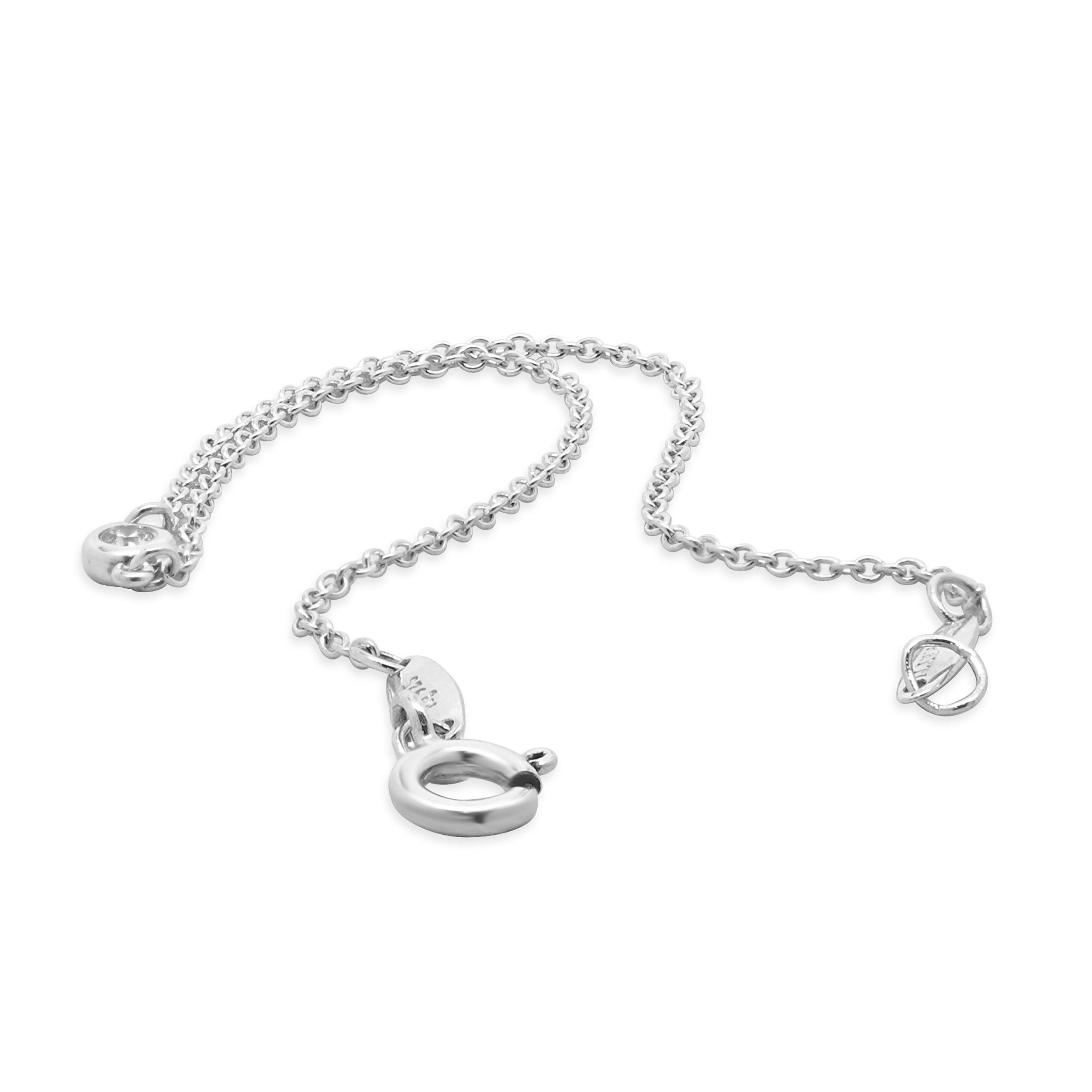 Tiffany & Co. Bracciale con diamanti in argento sterling In condizioni ottime in vendita a Scottsdale, AZ