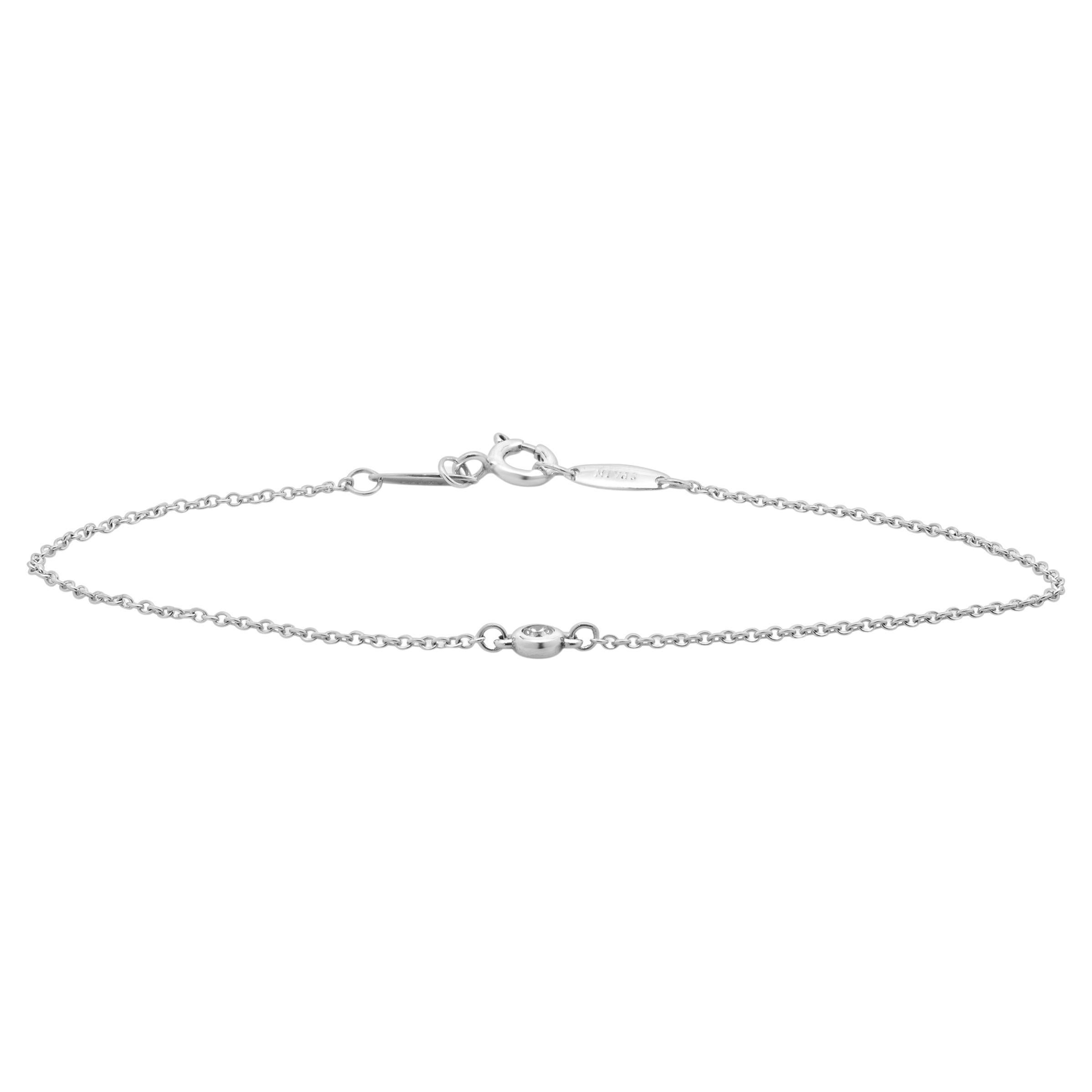 Tiffany & Co. Sterling Silver Diamonds by The Yard Bracelet