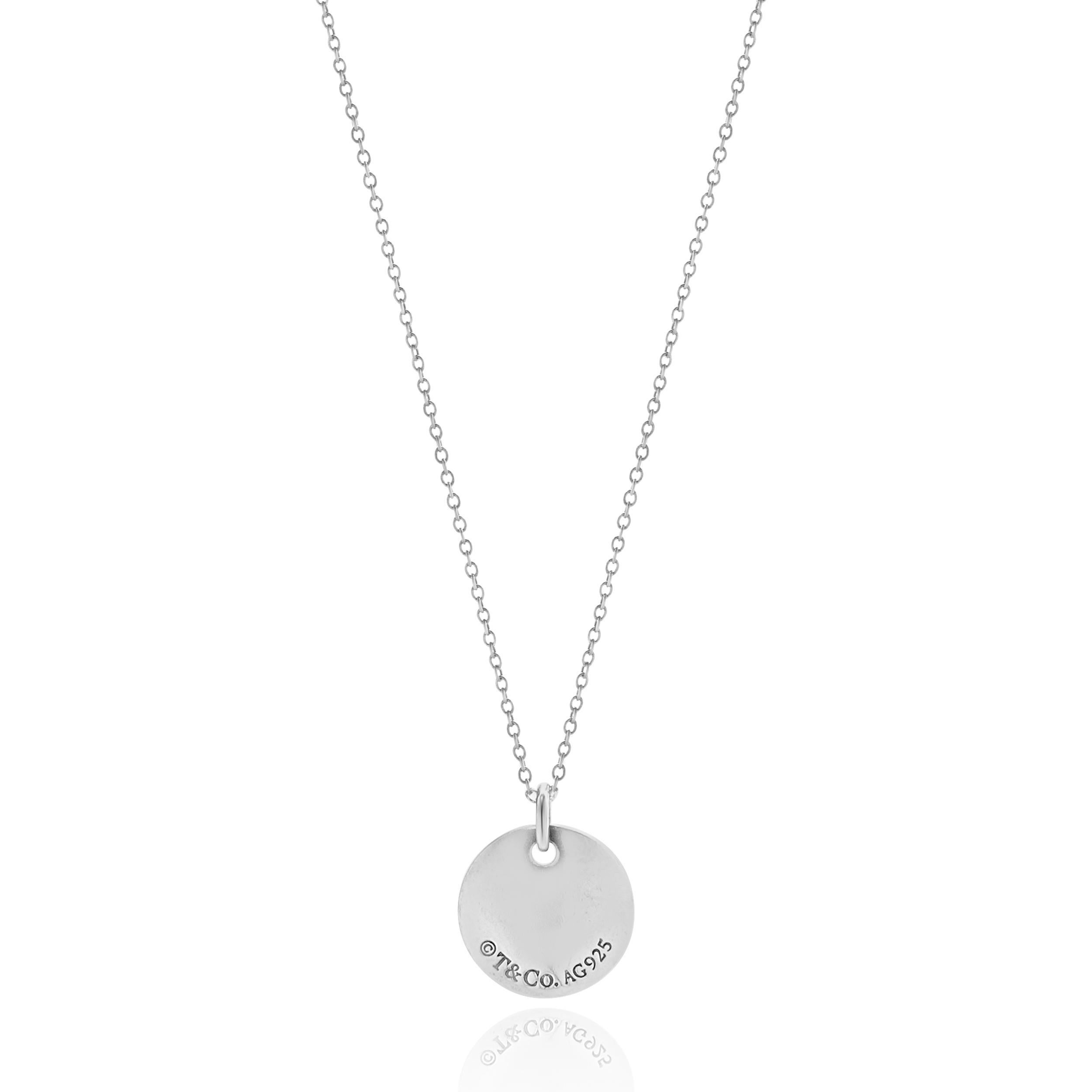 Designer: Tiffany & Co. 
Material: Sterling Silver 
Dimensions: necklace measures 16-inches in length
Weight: 3.06 grams