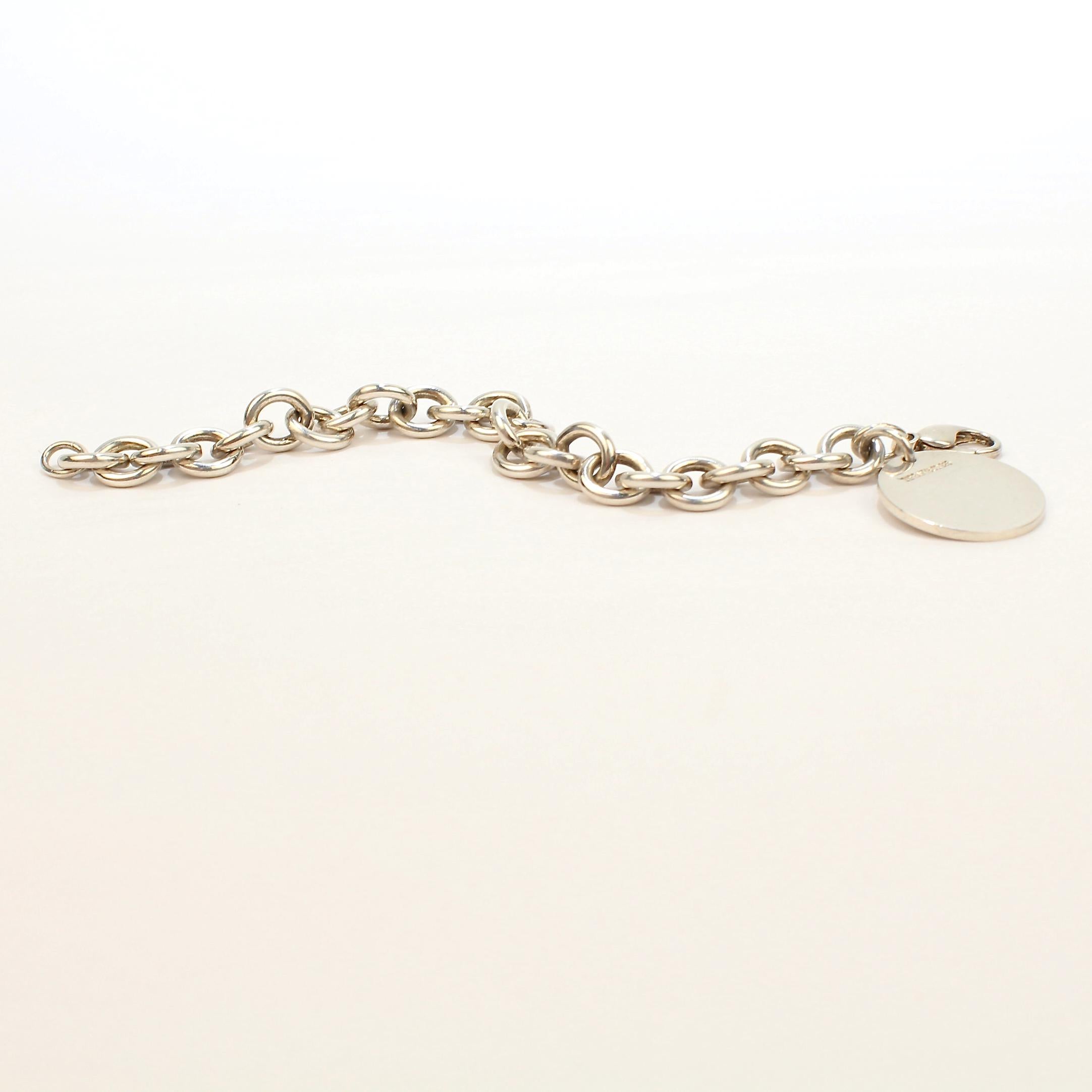 Tiffany & Co. Sterling Silver Dog Chain Link Bracelet In Good Condition In Philadelphia, PA