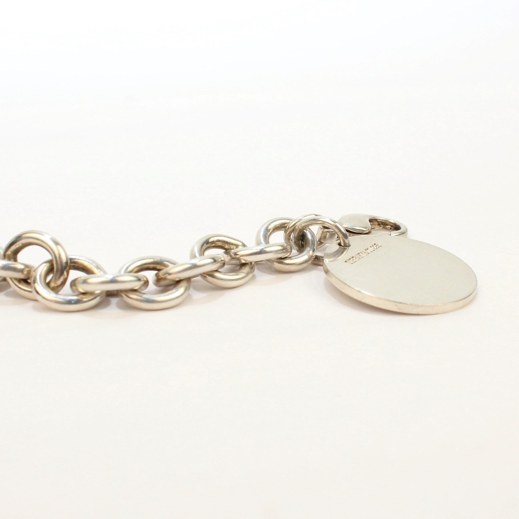 Women's or Men's Tiffany & Co. Sterling Silver Dog Chain Link Bracelet