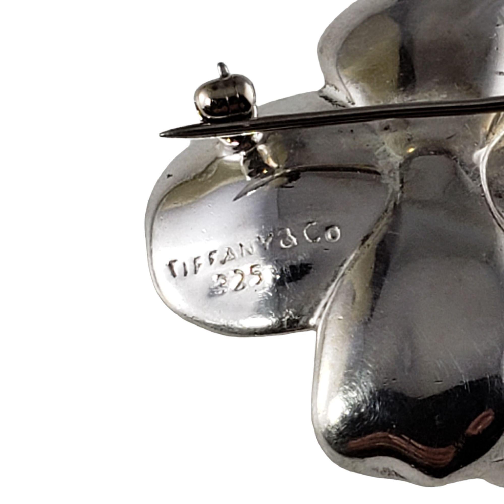 Tiffany & Co. Sterling Silver Dogwood Blossom Pin / Brooch 3