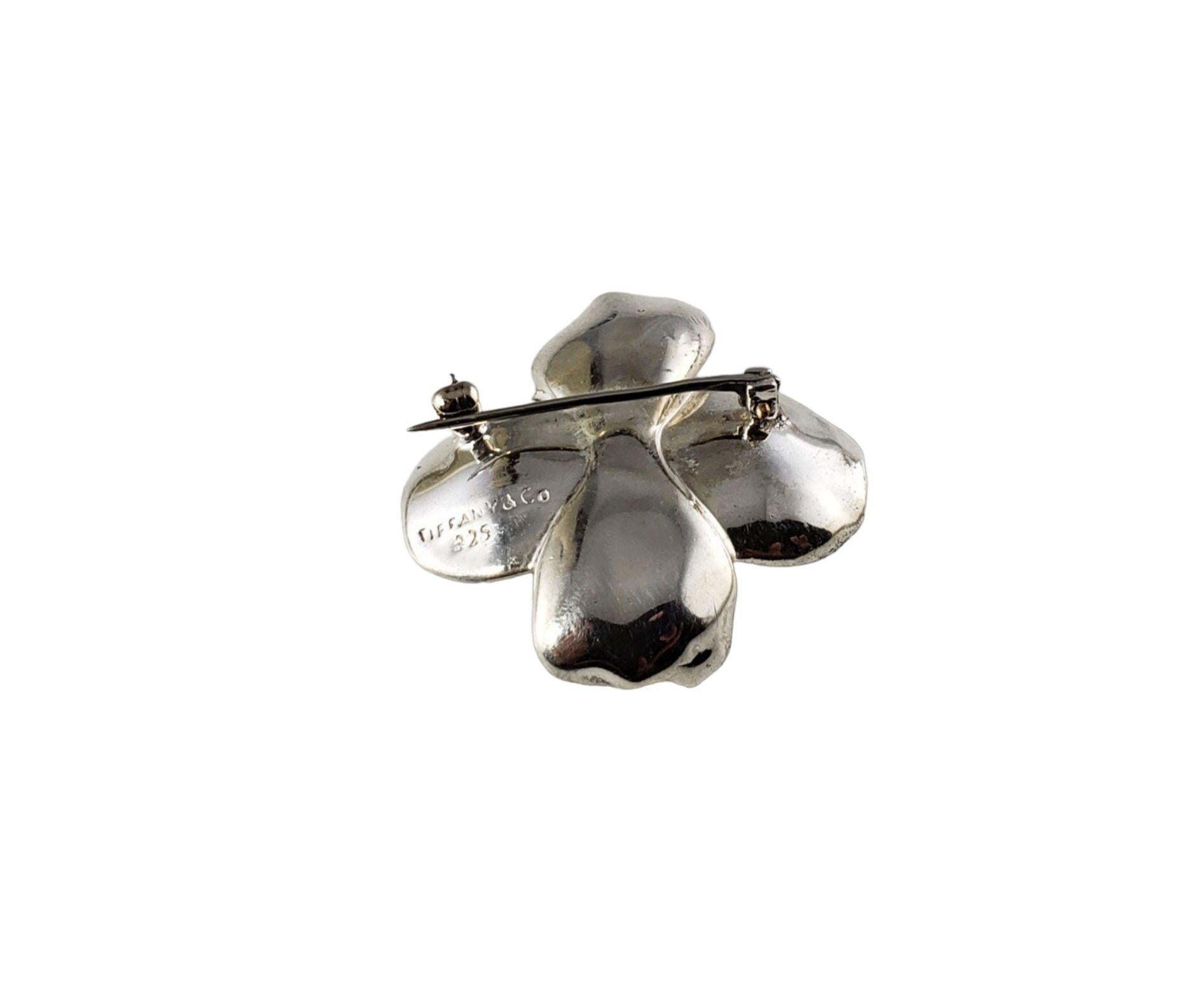 Tiffany & Co. Sterling Silver Dogwood Blossom Pin / Brooch 4