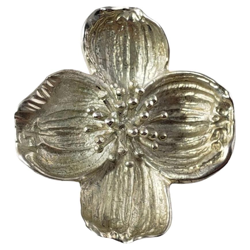Tiffany & Co. Sterling Silver Dogwood Blossom Pin / Brooch
