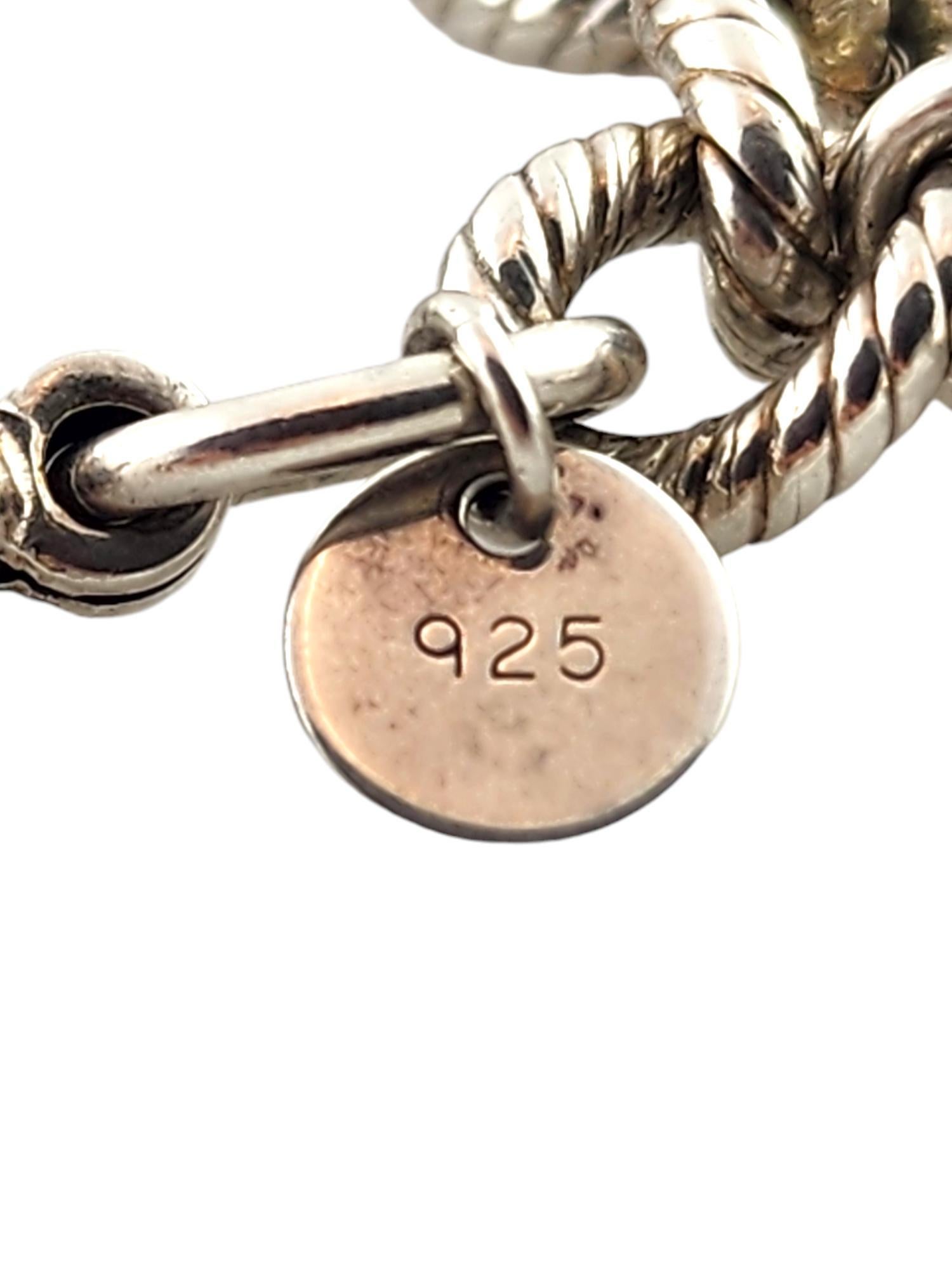 Tiffany & Co Sterling Silver Dogwood Flower Charm Bracelet #19078 3