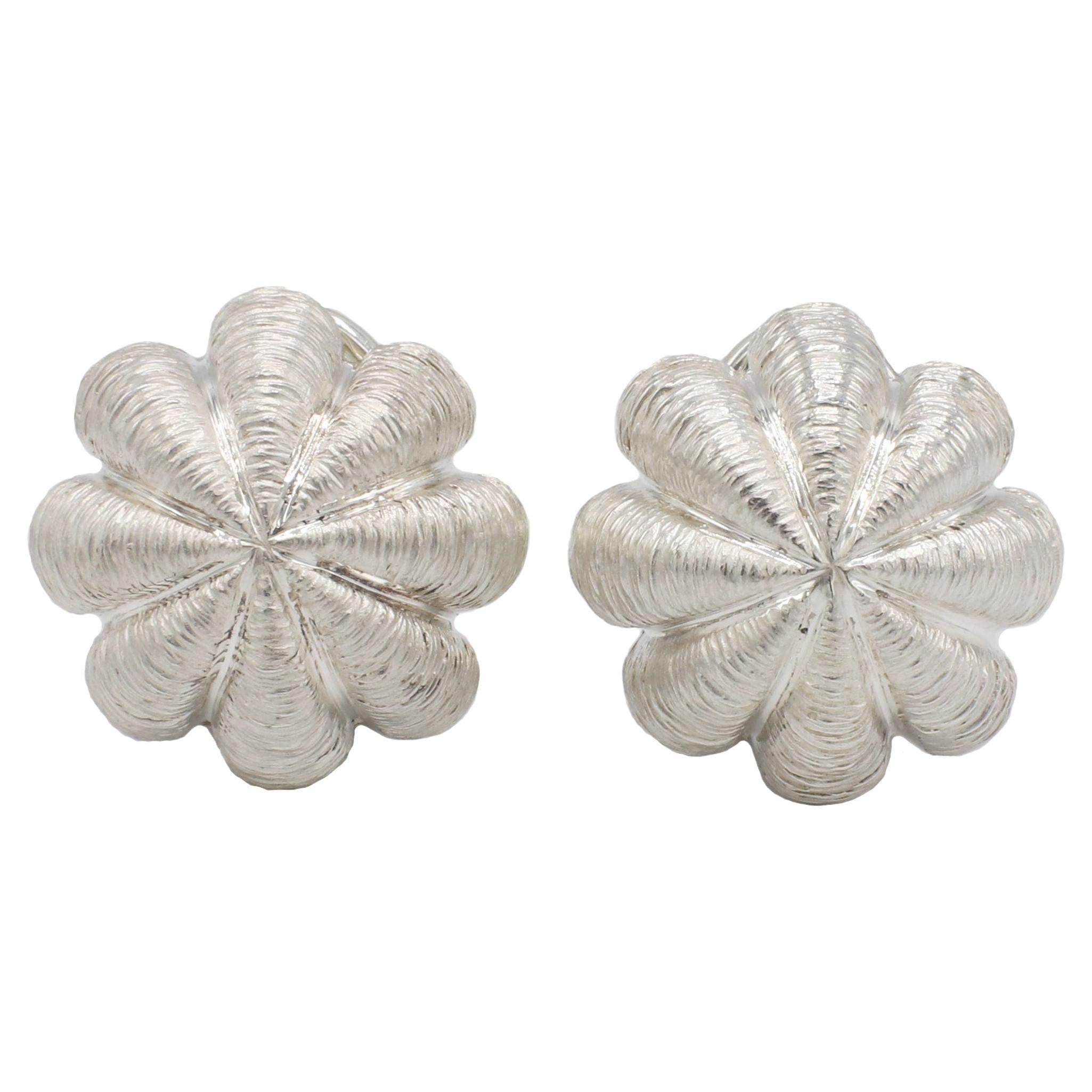 Tiffany & Co. Sterling Silver Dome Earrings