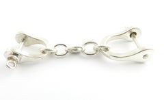 Tiffany & Co Sterling Silver Double Horse Bit Horse Shoe Key Ring