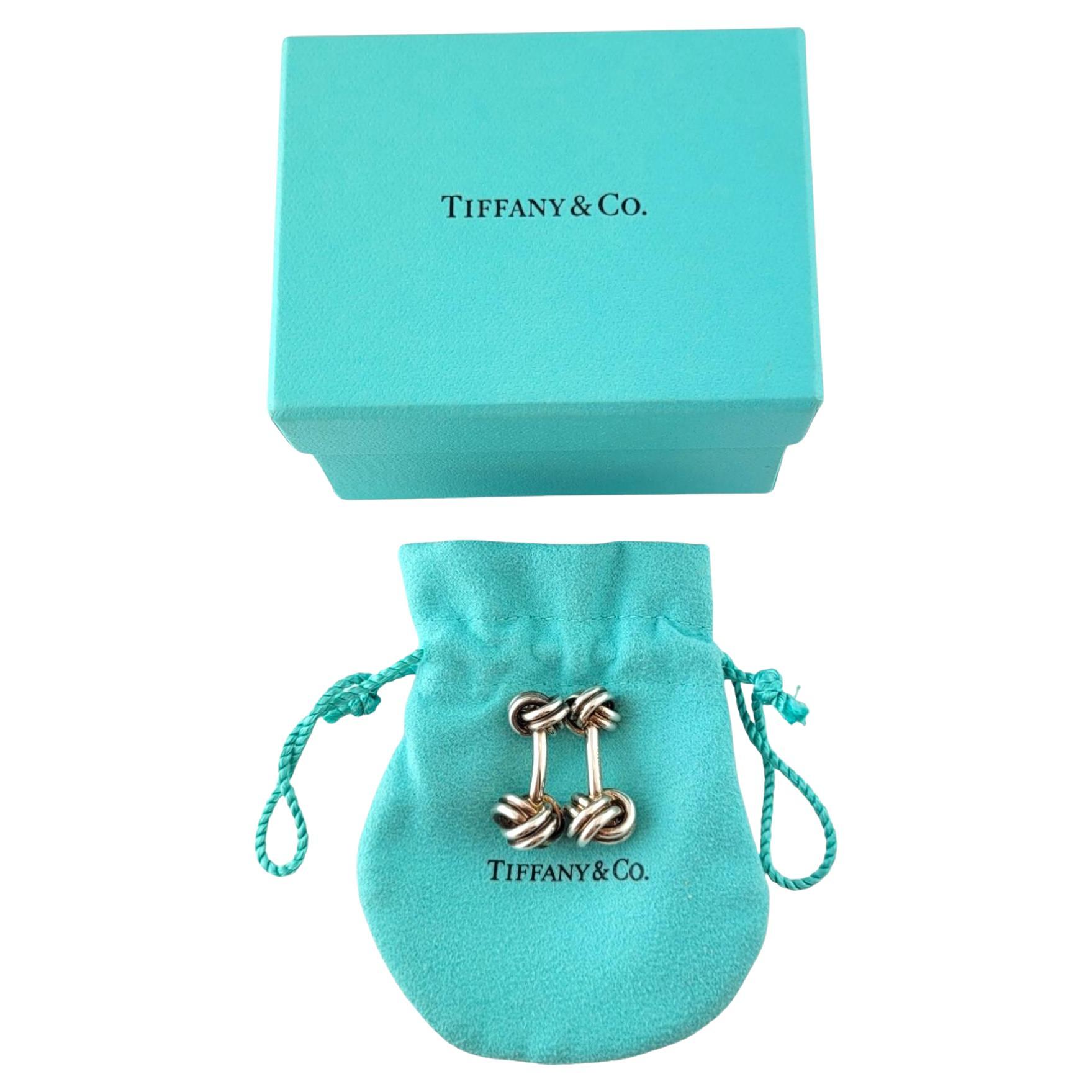 Tiffany & Co. Sterling Silver Double Knot Cufflinks #17654