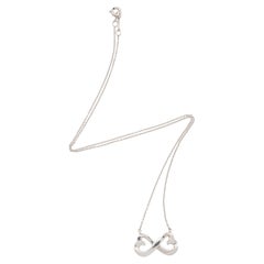 Tiffany & Co. Sterling Silver Double Loving Heart Necklace
