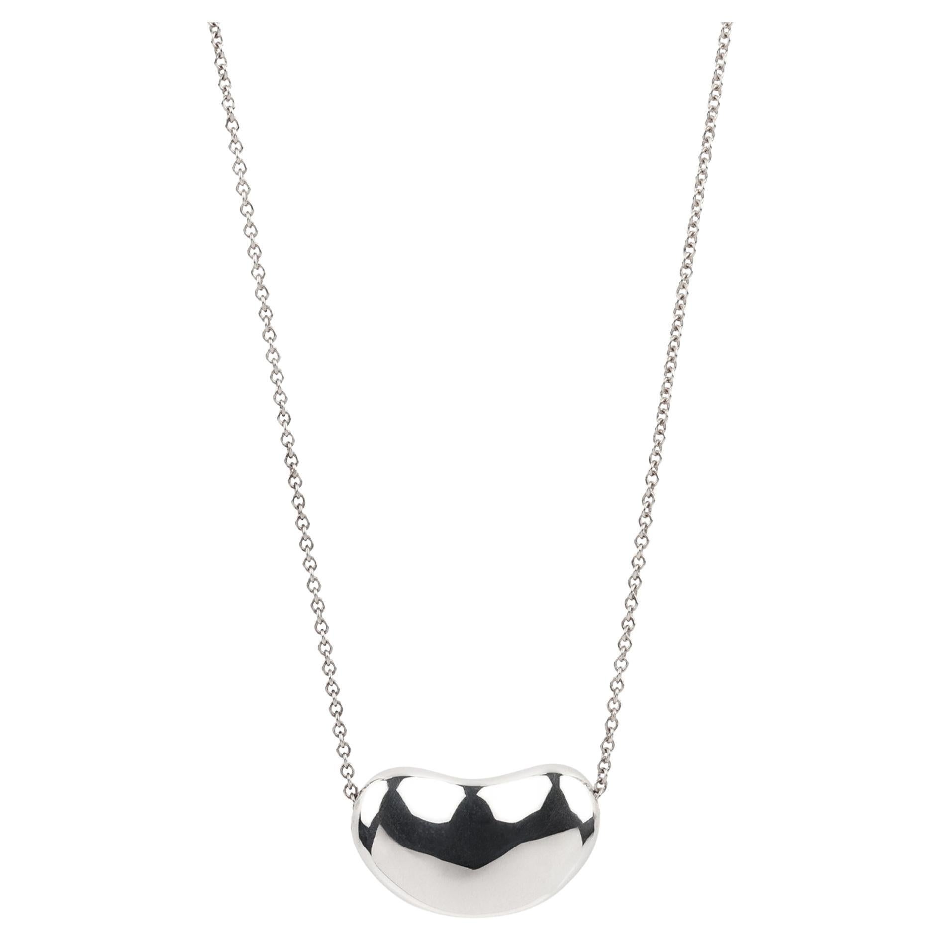 Tiffany & Co. Pendentif en argent Elsa Peretti 19mm Bean Design/One