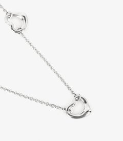 Tiffany & Co. Sterling Silver Elsa Peretti 3 Heart Necklace