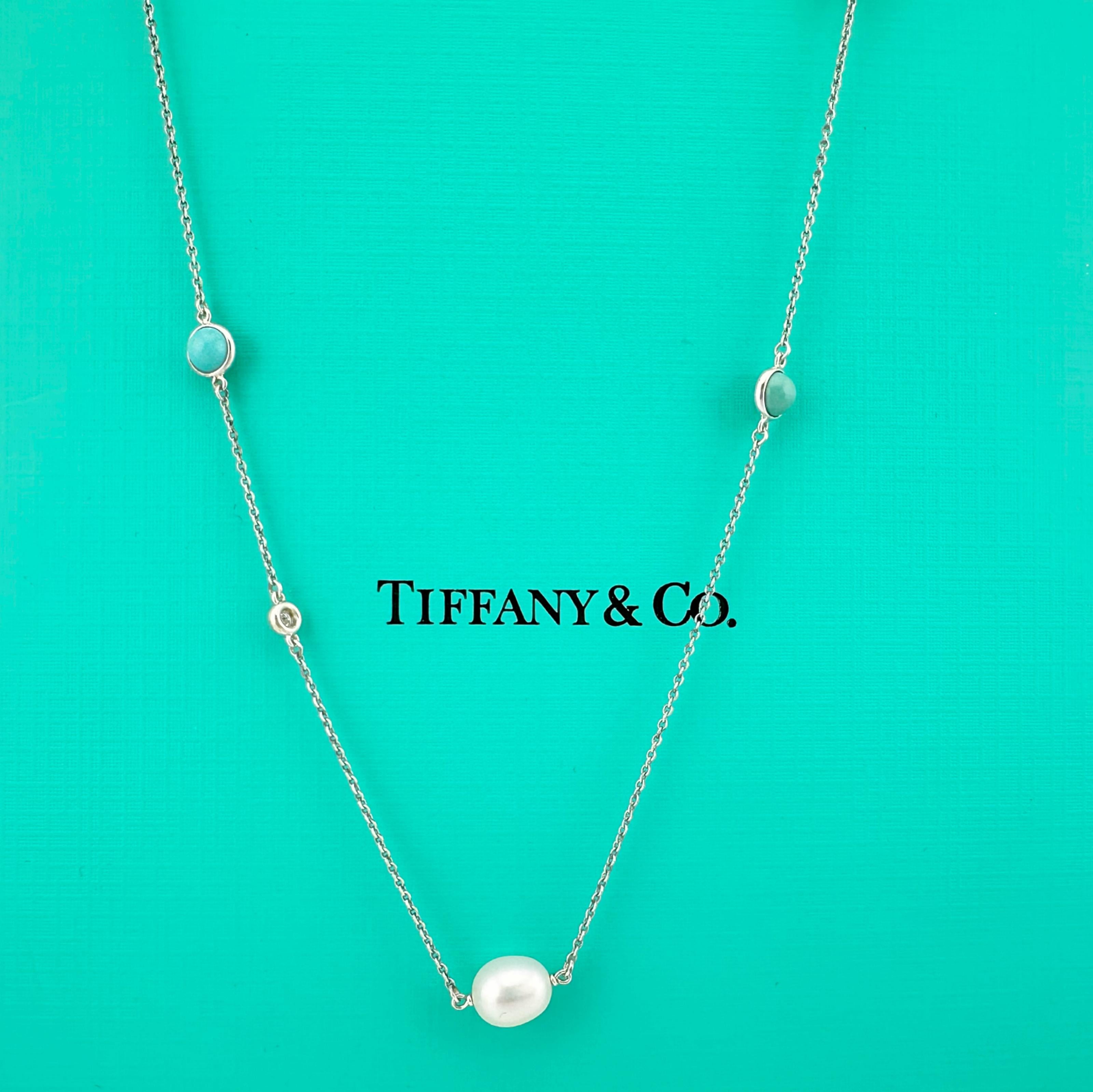 Tiffany & Co Sterling Silver Elsa Peretti Color by the Yard Sprinkle Necklace For Sale 8