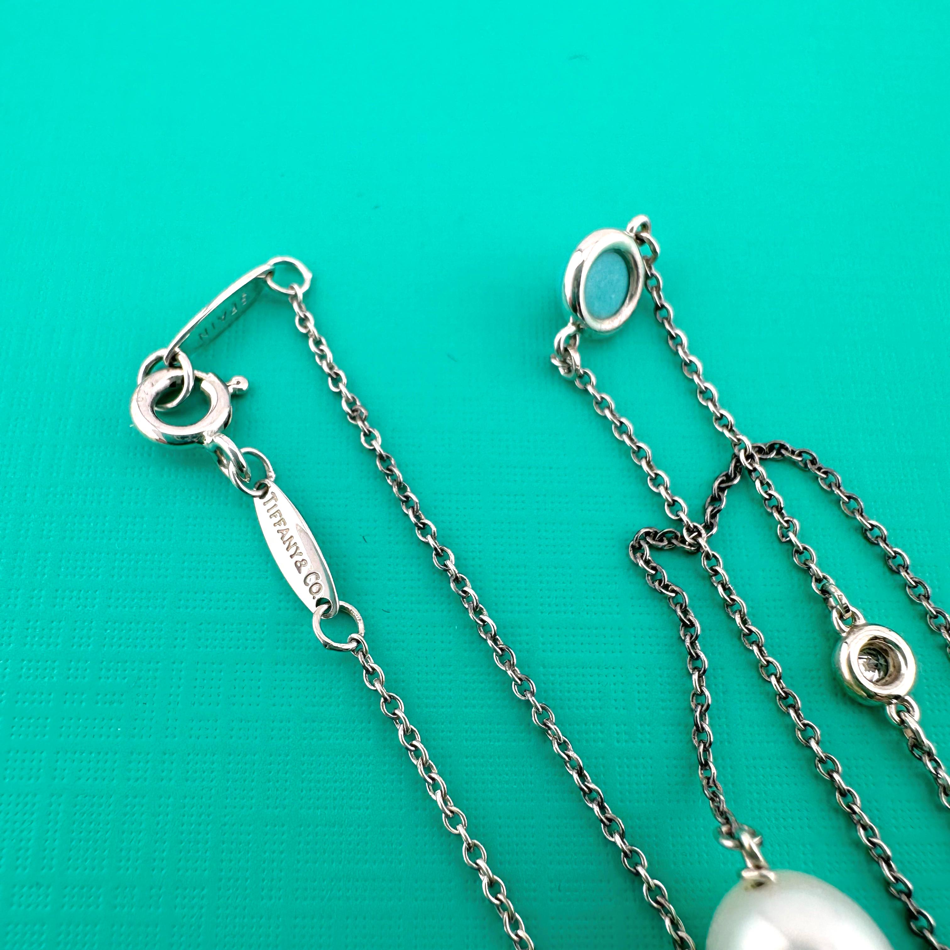 Tiffany & Co Sterling Silver Elsa Peretti Color by the Yard Sprinkle Necklace For Sale 1
