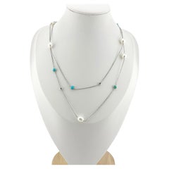 Tiffany & Co Sterling Silver Elsa Peretti Color by the Yard Sprinkle Necklace