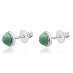 Tiffany & Co. Sterling Silver Elsa Peretti Color by the Yard Turquoise Earrings