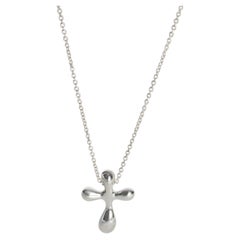 Tiffany & Co. Argenterie sterling Pendentif croix Elsa Peretti