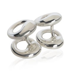 Tiffany & Co. Sterling Silver  Elsa Peretti Eternal Circle Cufflinks