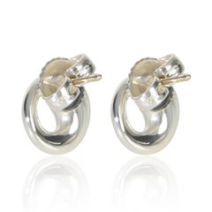 Tiffany & Co. Sterling Silver  Elsa Peretti Eternal Circle Earrings