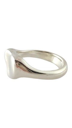 Tiffany & Co. Sterling Silver Elsa Peretti Full Heart Ring Size 5.75 #17486