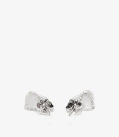 Tiffany & Co. Sterling Silver Elsa Peretti Full Heart Stud Earrings