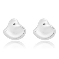 Tiffany & Co. Sterling Silver Elsa Peretti Heart Earrings