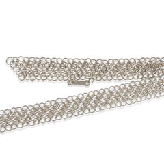 Tiffany & Co. Sterling Silver  Elsa Peretti Mesh Bib Necklace