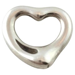 Tiffany & Co Sterling Silver Elsa Peretti Mini Open Heart Pendant #17592