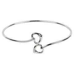 Tiffany & Co. Sterling Silver Elsa Peretti Open Heart Bangle