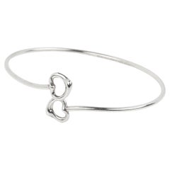 Tiffany 
Co. Sterling Silver Elsa Peretti Open Heart Bangle