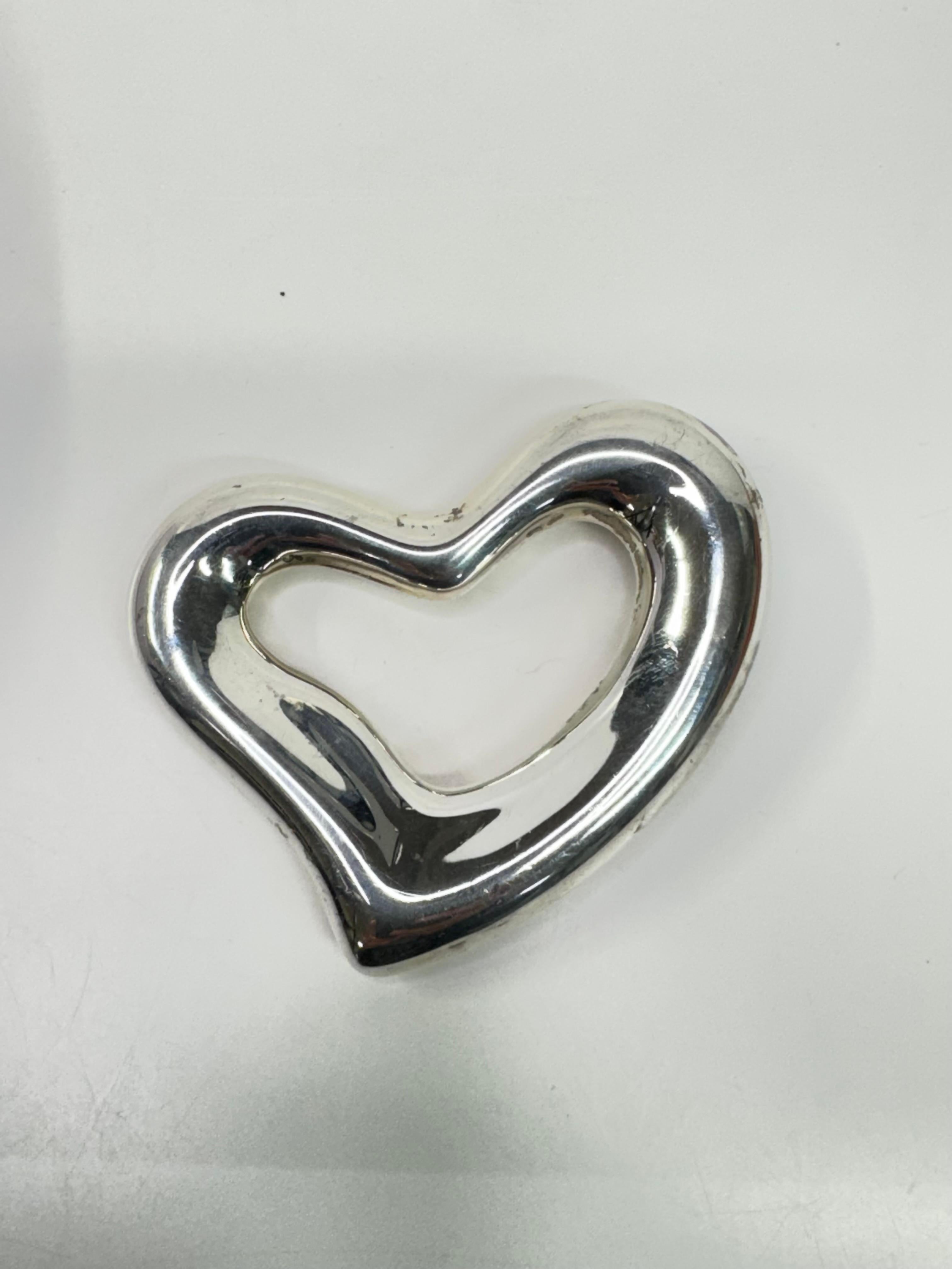 Tiffany & Co. Sterlingsilber Elsa Peretti Offene Herz-Gürtelschnalle im Angebot 3