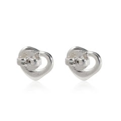 Tiffany & Co. Sterling Silber Elsa Peretti Offene Herz Ohrringe