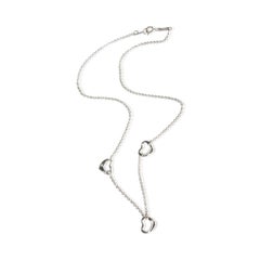 Tiffany & Co. Sterling Silver Elsa Peretti Open Heart Necklace