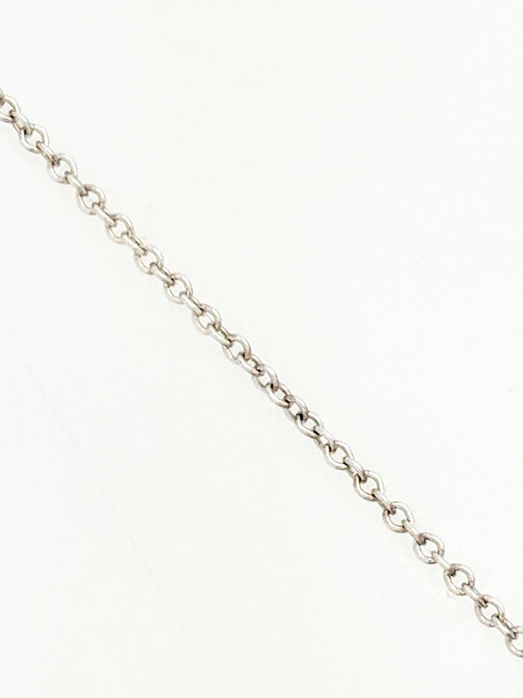 Tiffany & Co. Sterling Silver Elsa Peretti Open Heart Necklace 3