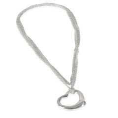 Tiffany & Co. Sterling Silver  Elsa Peretti Open Heart Pendant